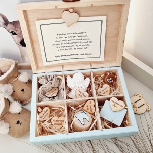 Prezent na Chrzest dla chłopca - Pudełko wspomnień dla dziecka